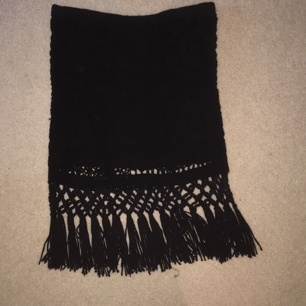 A black skirt